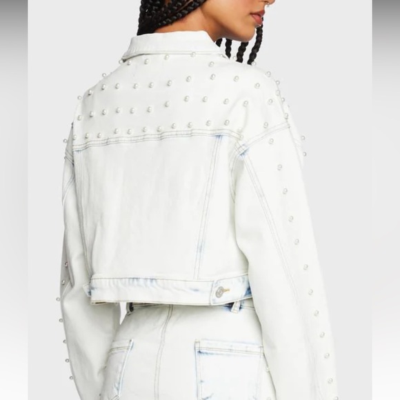 Jean set with pearls - Picture 6 of 8